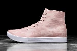 Rose / Camo Nobull High-Top Rose Camo Canvas Trainers | UK 2127QM