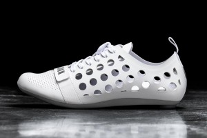 White Nobull Concrete Cycling Shoes | UK 1001KO