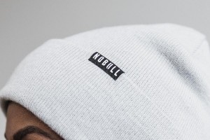 White Nobull Cuffed Beanie Hats | UK 1633MQ