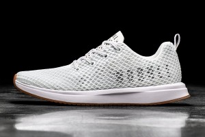 White Nobull Mesh Running Shoes | UK 1761EB