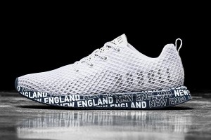 White Nobull New England Mesh Running Shoes | UK 1769YX