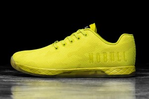 Yellow Nobull Neon Lime Camo Trainers | UK 2098VR