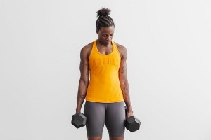 Yellow Nobull WoRacerback (NEON) Tanks | UK 2253CT